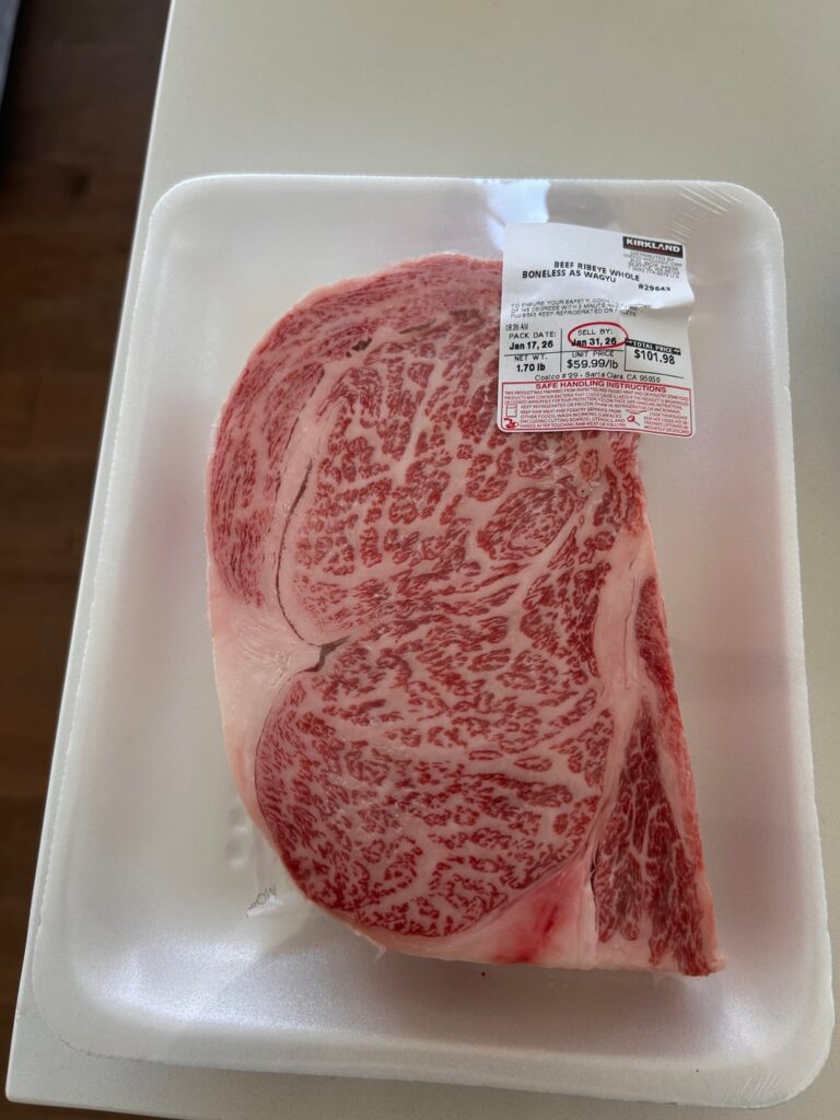 Wagyu for the birthday dinner.