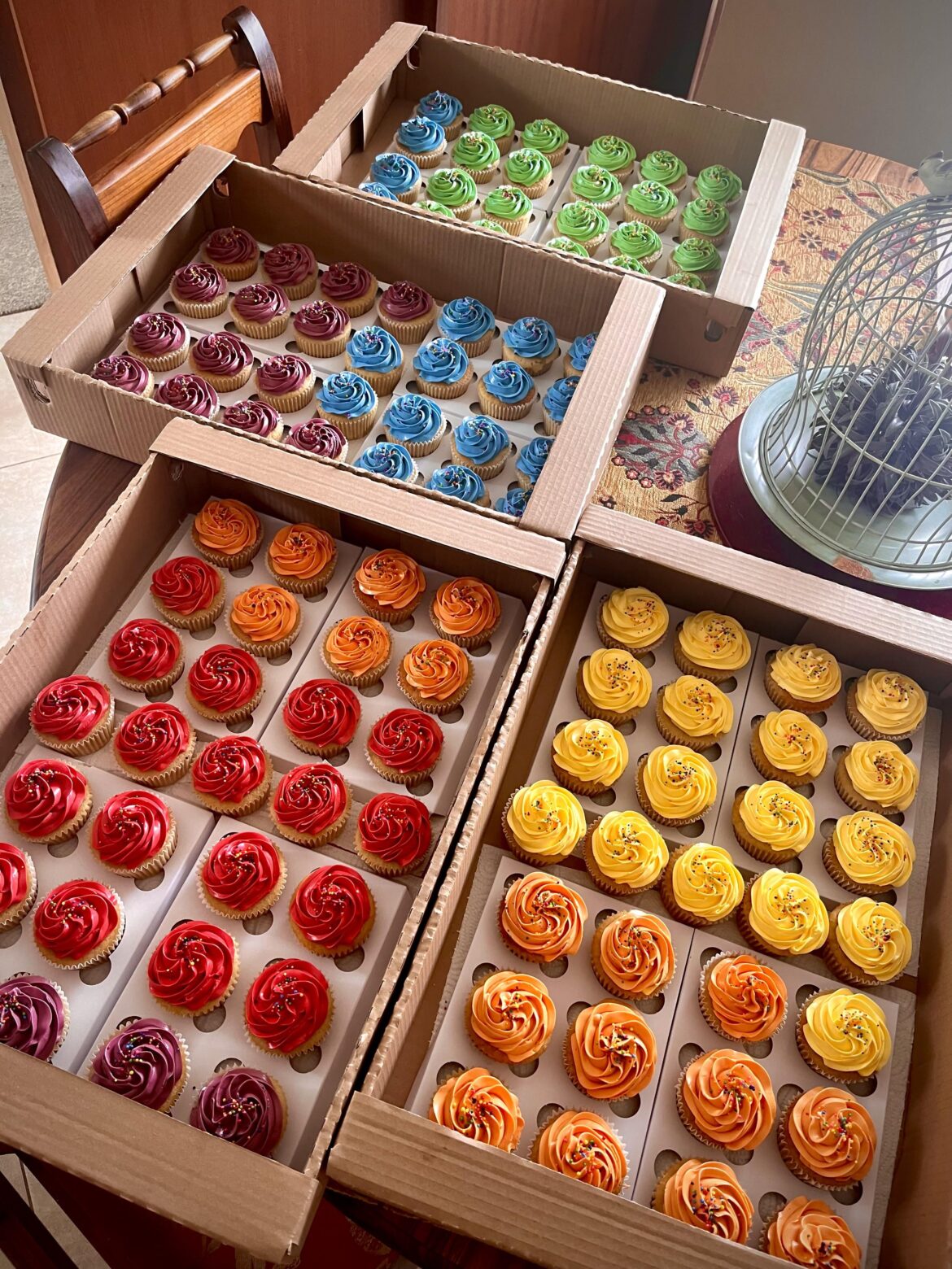 The sweetest man is about to have the most colourful 70th birthday, totally worth the hand ache!