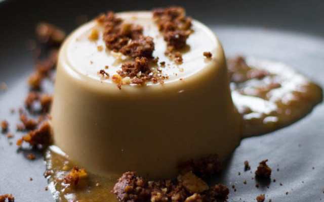 coconut caramel panna cotta