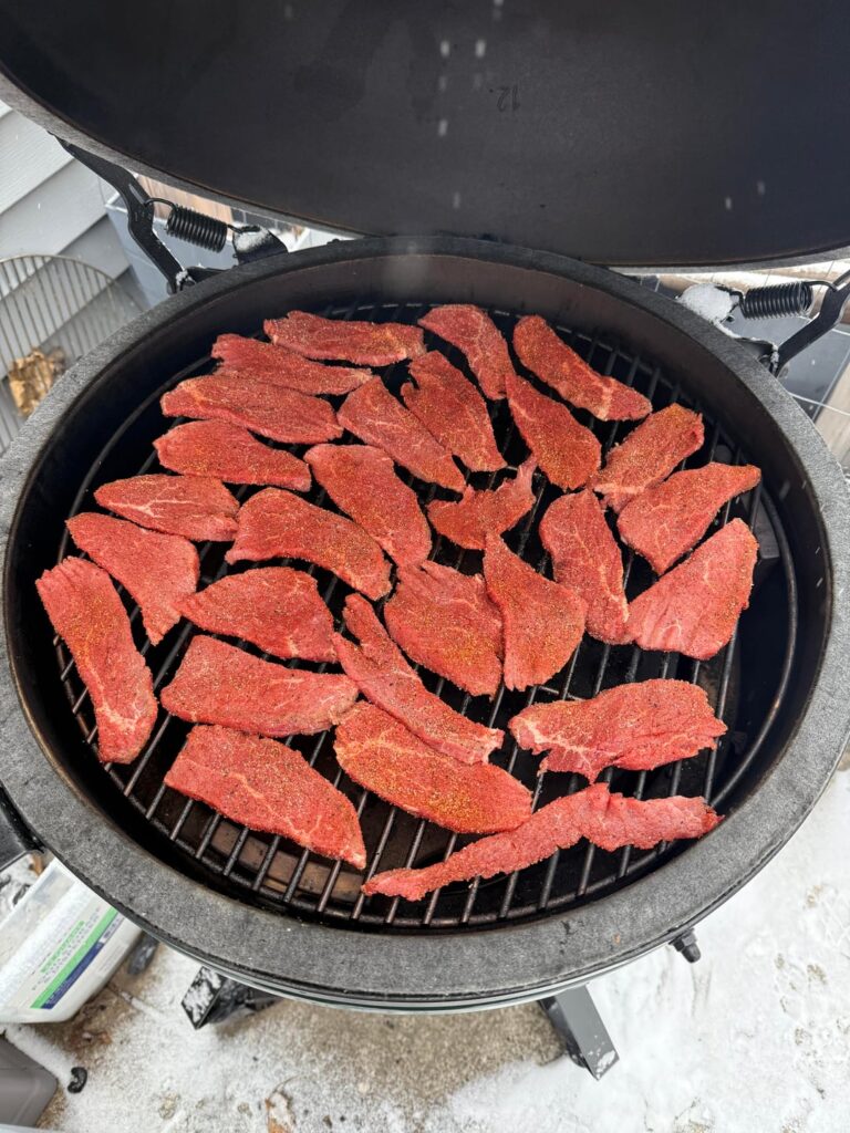 Tried my hand at making jerky today.