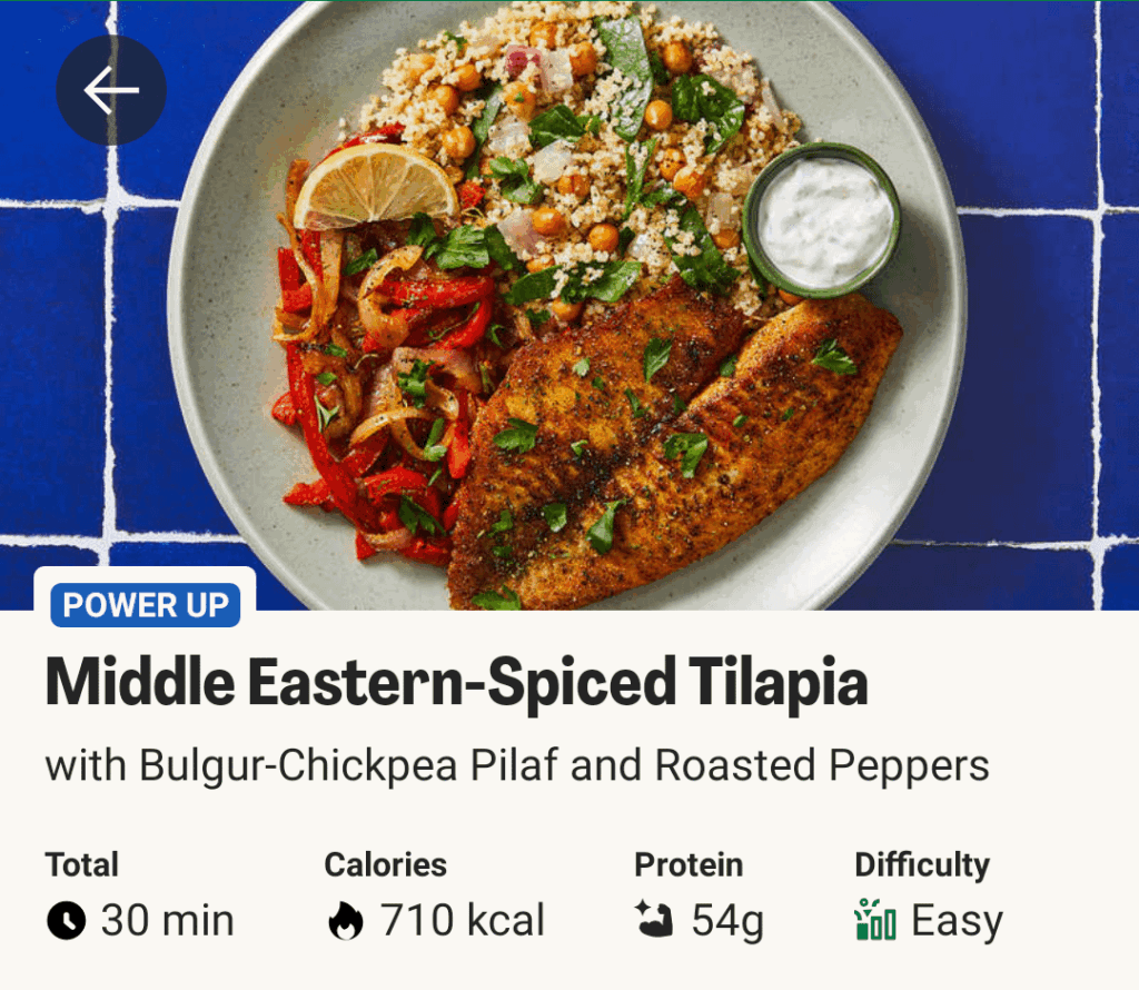 My first week of hellofresh