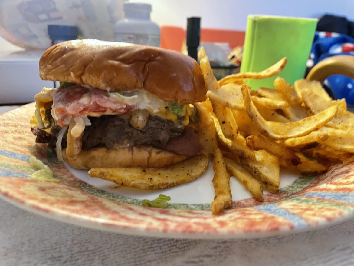 Local mom & pop burger stand.