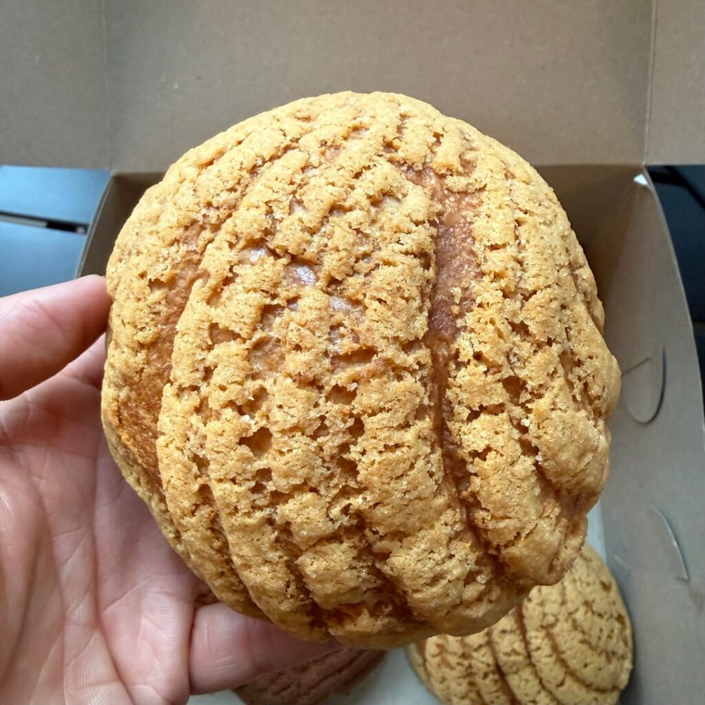 Love the sourdough conchas from Masa Madre. Perfect by itself or dipped in their Mexican hot chocolate. (Sunnyside, Queens) Love the sourdough conchas from Masa Madre. Perfect by itself or dipped in their Mexican hot chocolate. (Sunnyside, Queens)