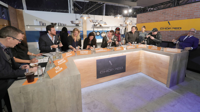 Chopped judges at a panel event