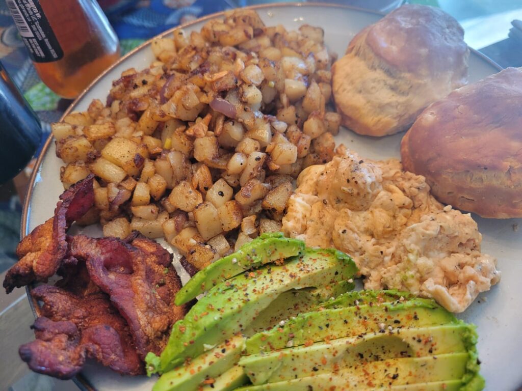 Potatoes & Biscuits for Breakfast