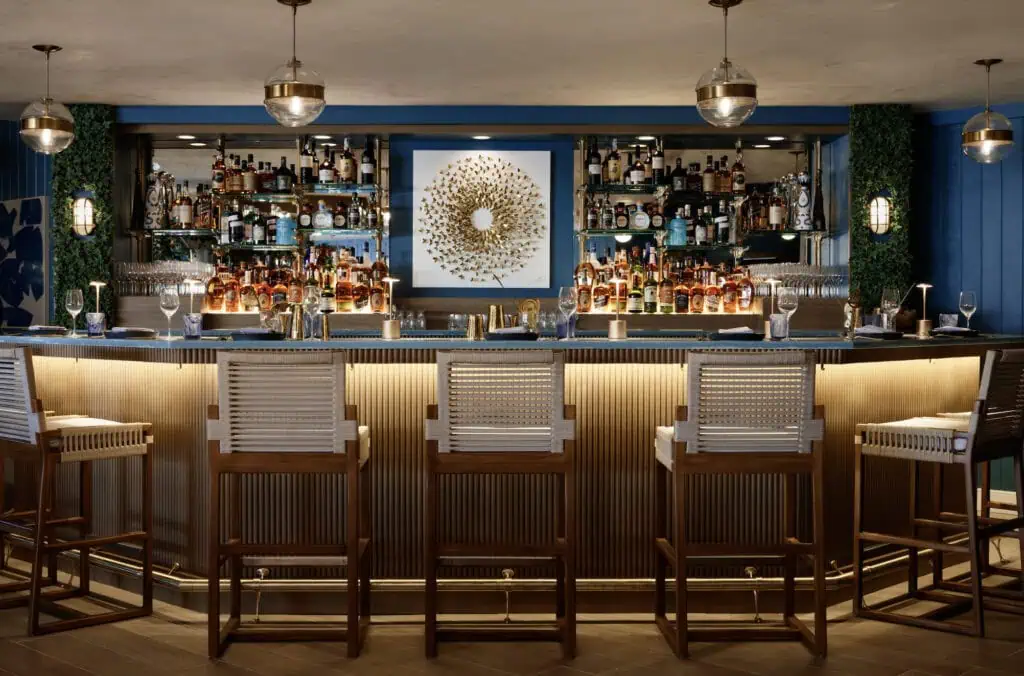 The interior of a hotel restaurant