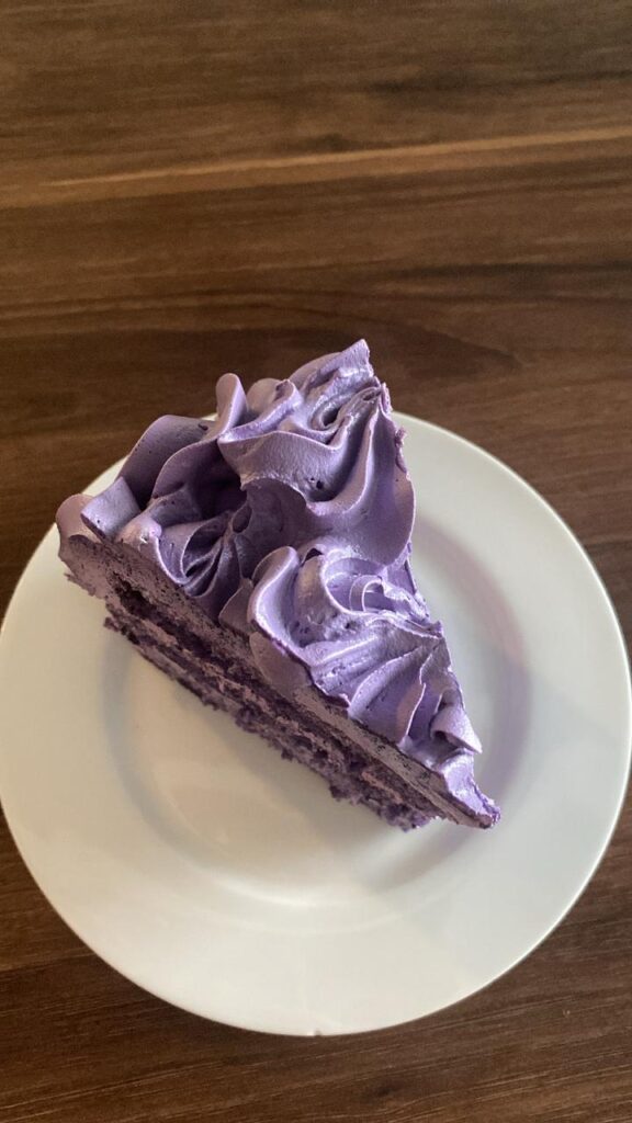 Slice of Purple Yam Cake