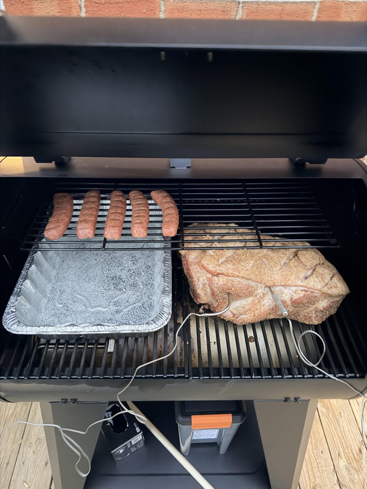 First Pork Butt is on!