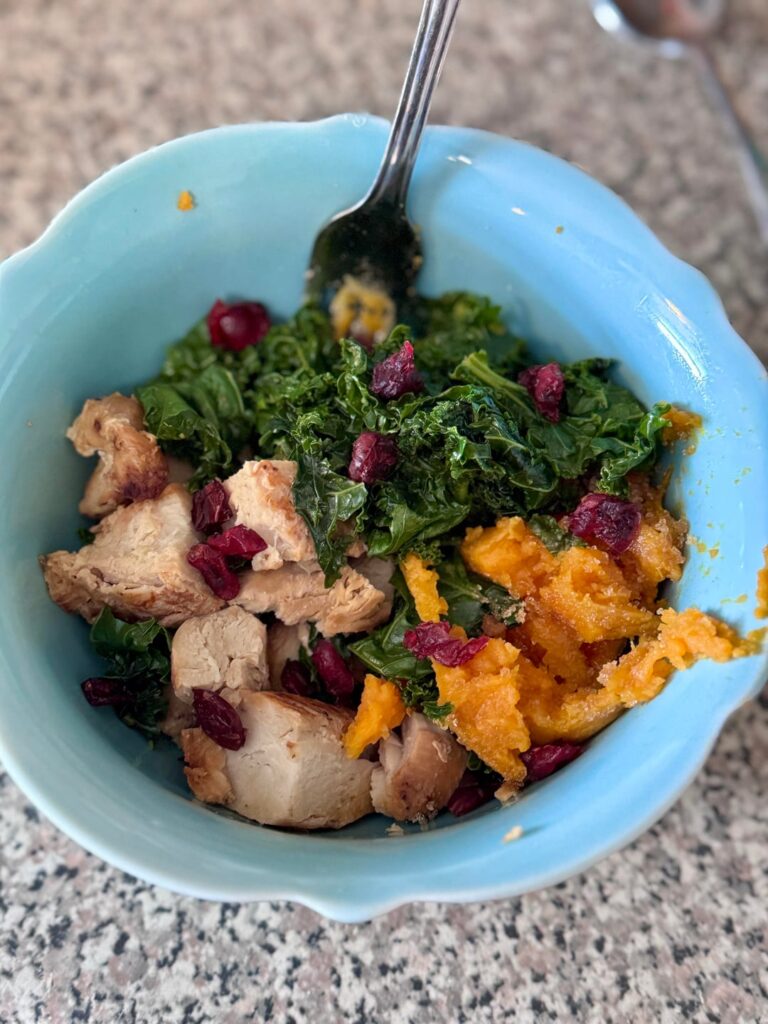 My lunch and dinners. I do a lot of batch cooking. Fruit always as a side