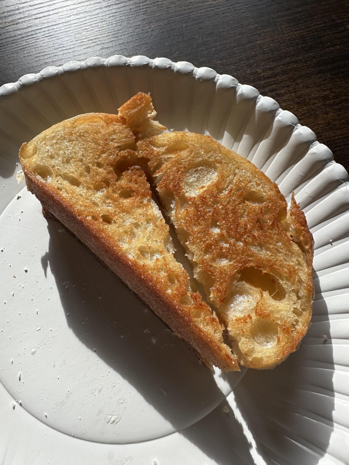 American cheese on homemade Italian oval loaf. Life is good.