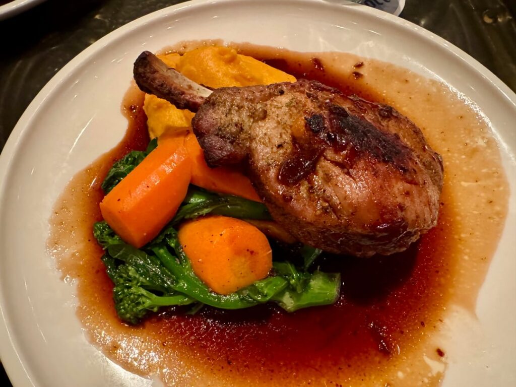 I had a stuffed Iberian pork chop with cheese and herbs the other day at the House on Parliament.