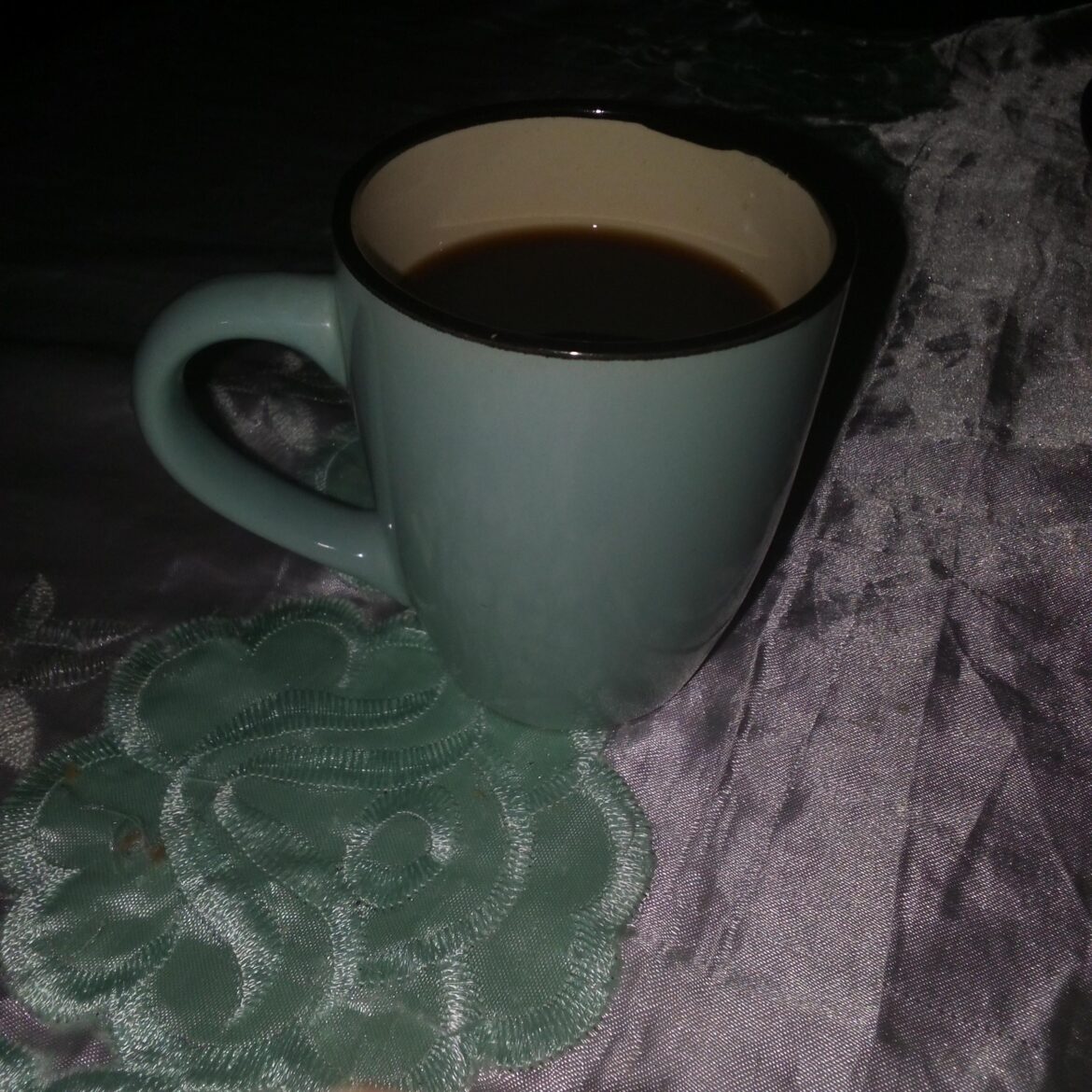 My mom made my first coffee of the day :)