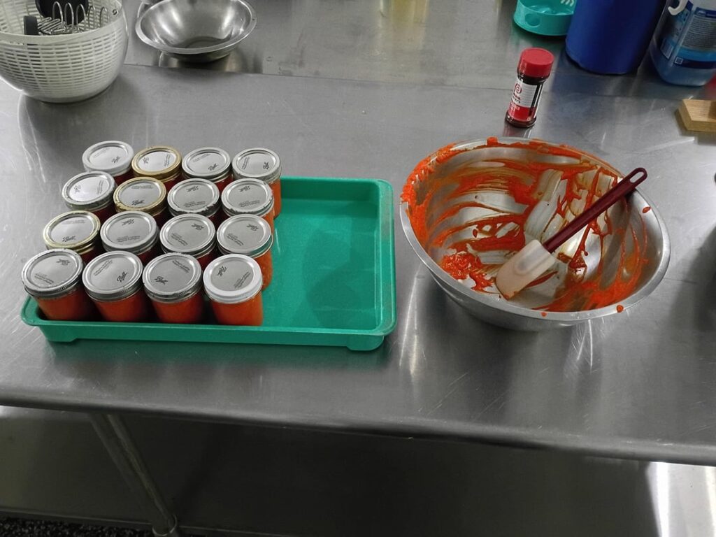 Had some extra peppers so I made 96oz of fermented Fresno hot sauce this past summer.