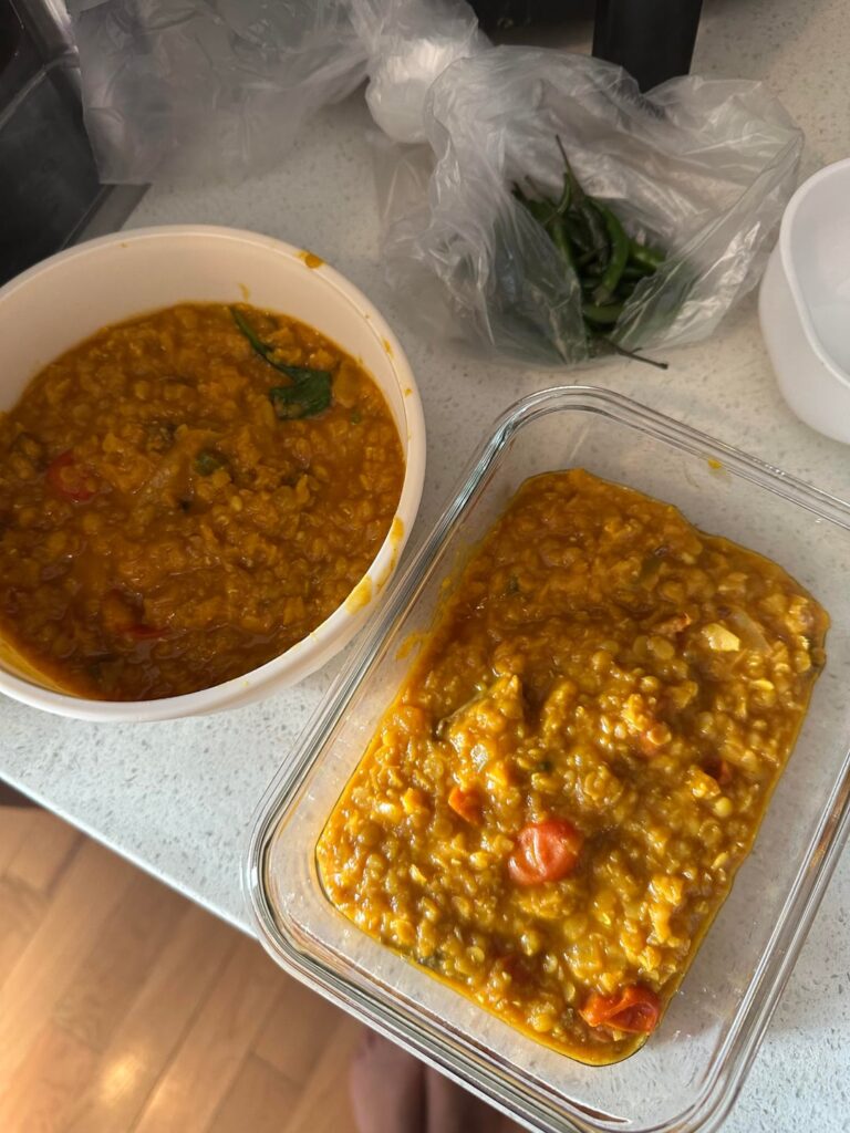 less than 500 calories with 22g fiber and 30g protein (no meat!)