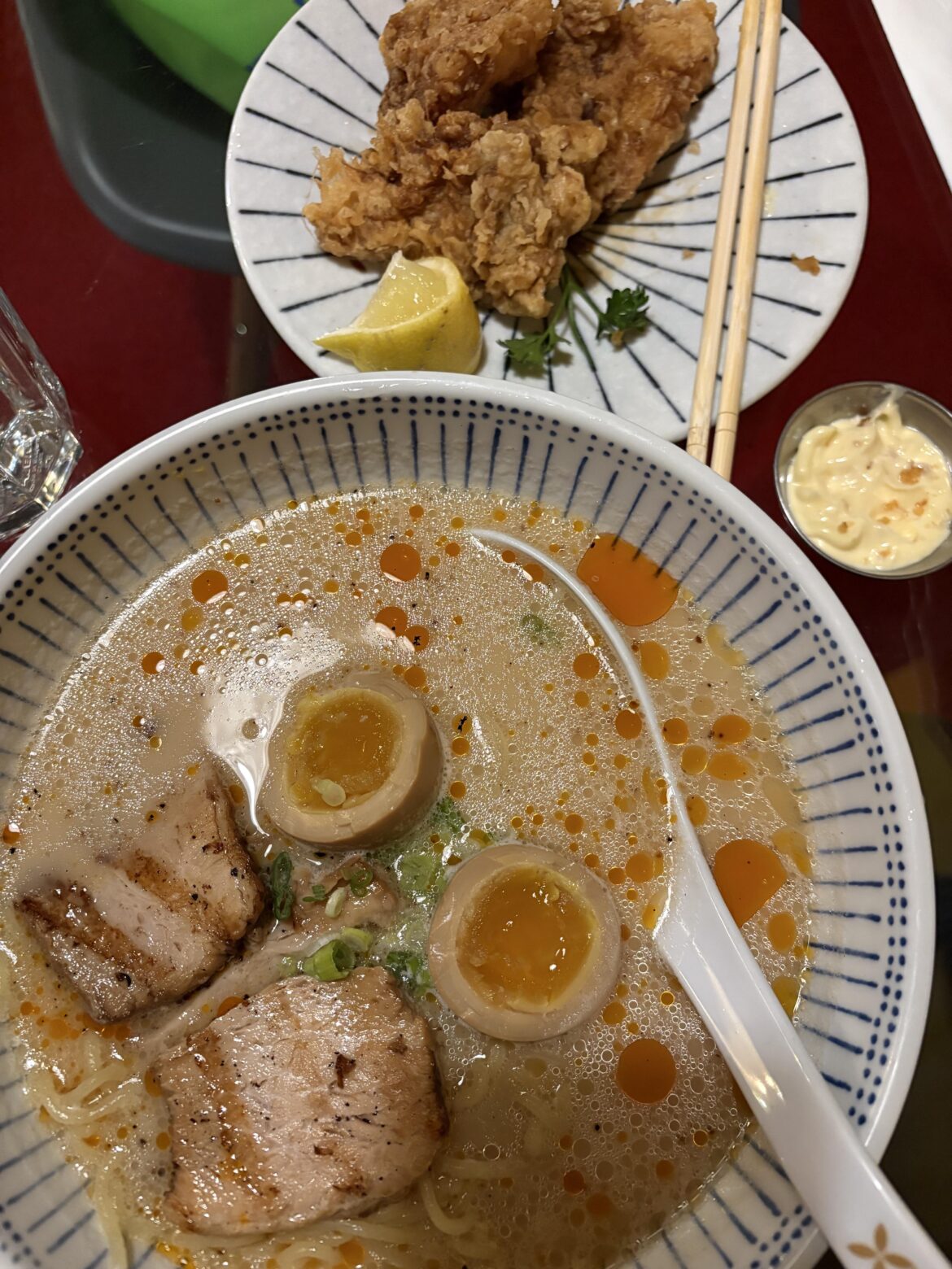 ramen + karage perfect combo for the current weather in Halifax N.S.