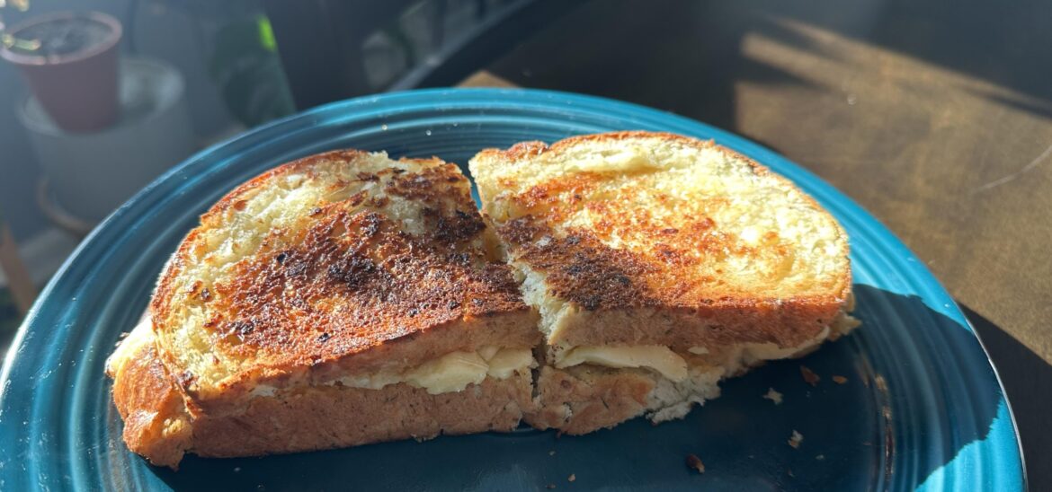 Grilled cheese with homemade bread