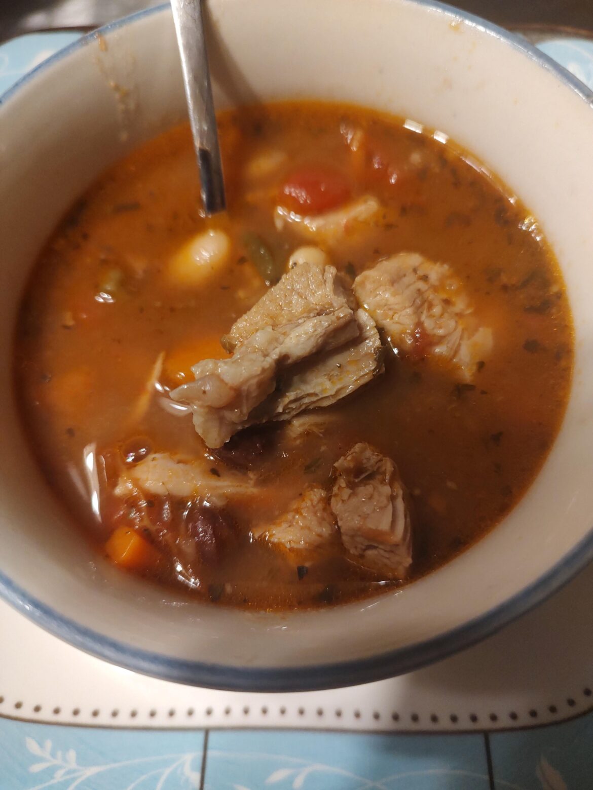 Budget savings time with Turkey soup/stew