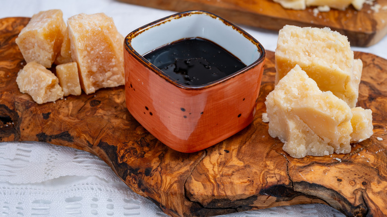 Balsamic vinegar and parmesean, Modena, Emilia Romagna, Italy