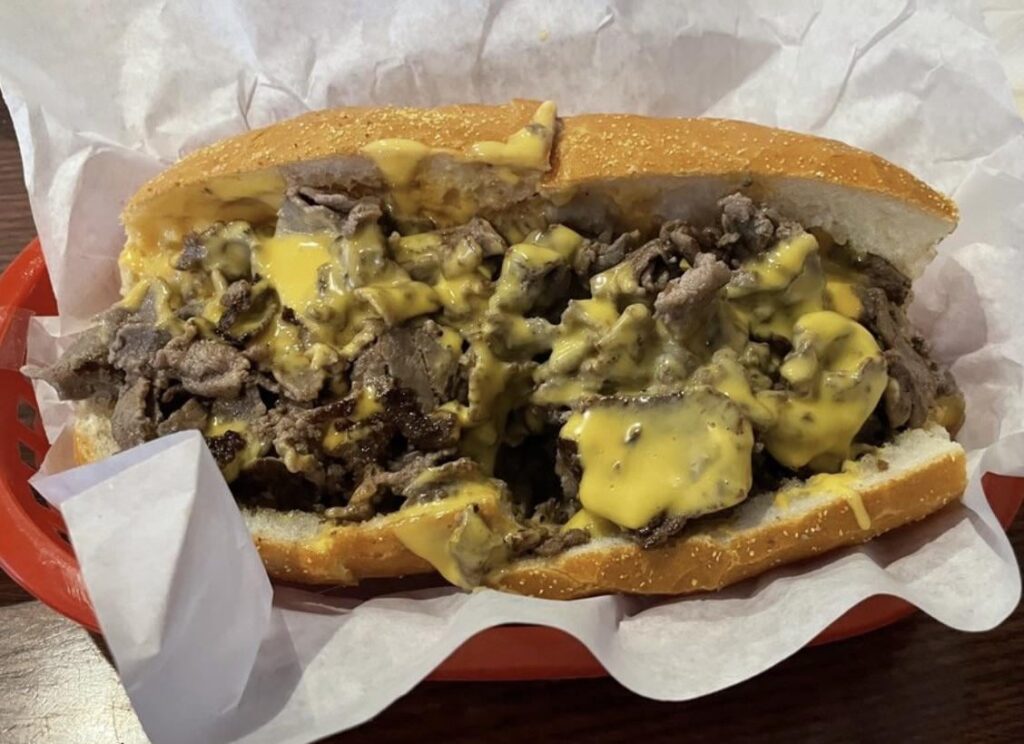 Philly cheese for lunch