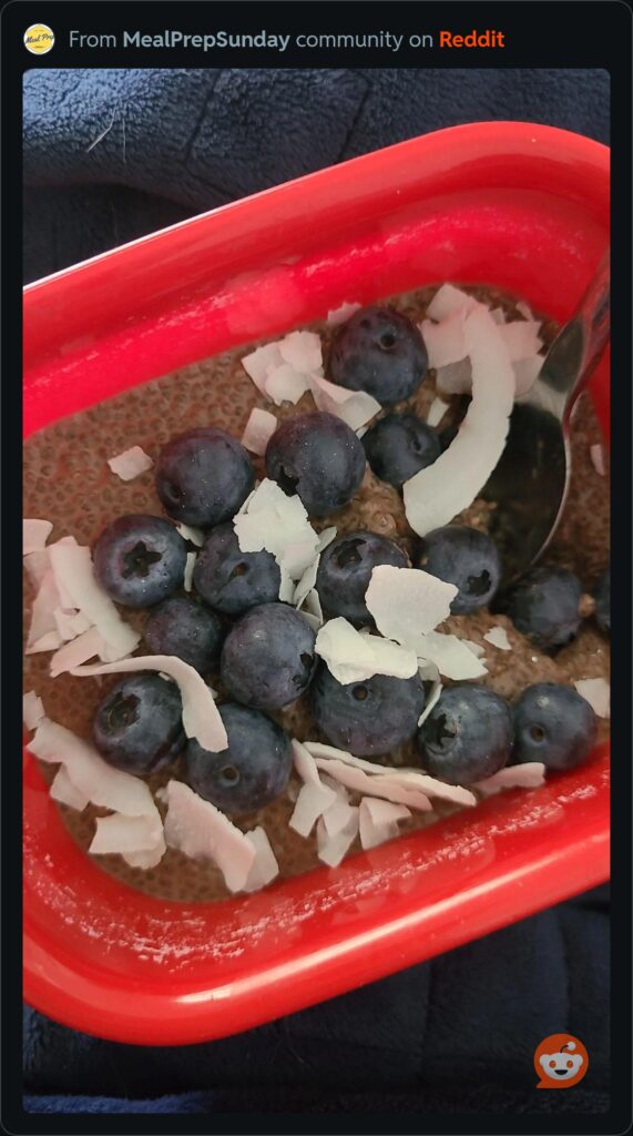 2-ingredient chocolate Chia pudding