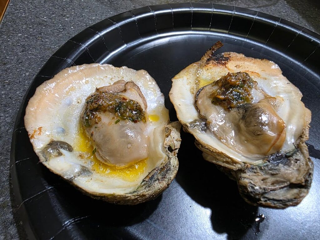 Grilled Oysters for NYE