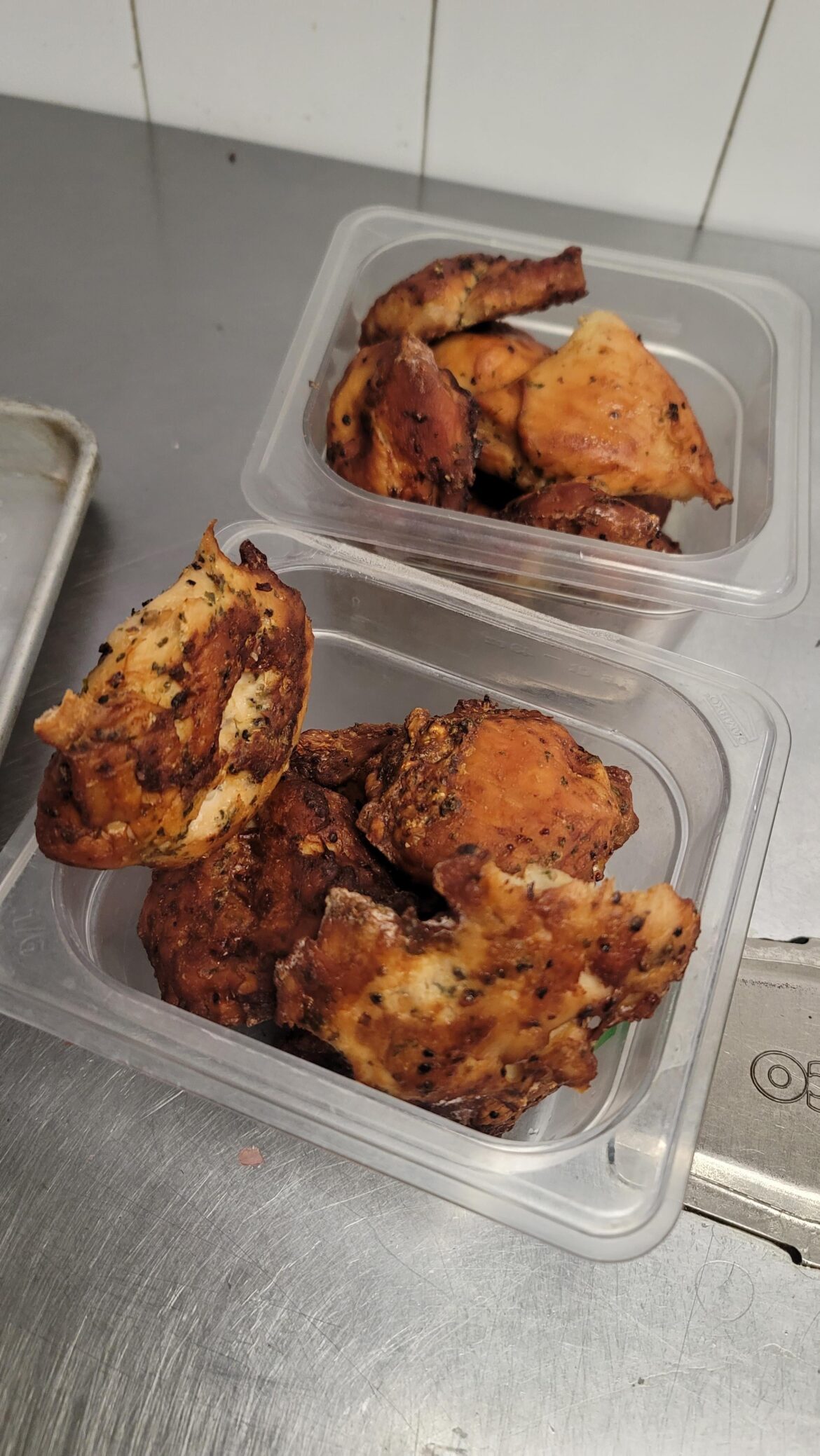 Chef prepped the Chicken. Chef wants me to serve this Chicken