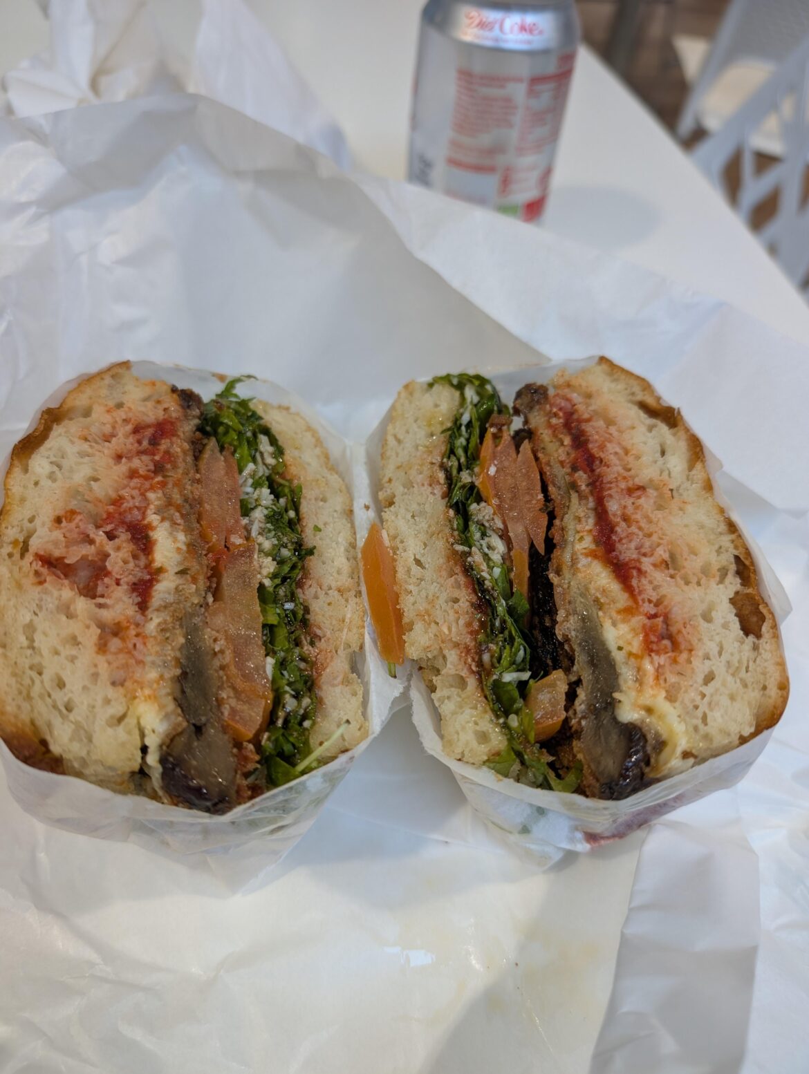 Aubergine Parm Sandwich