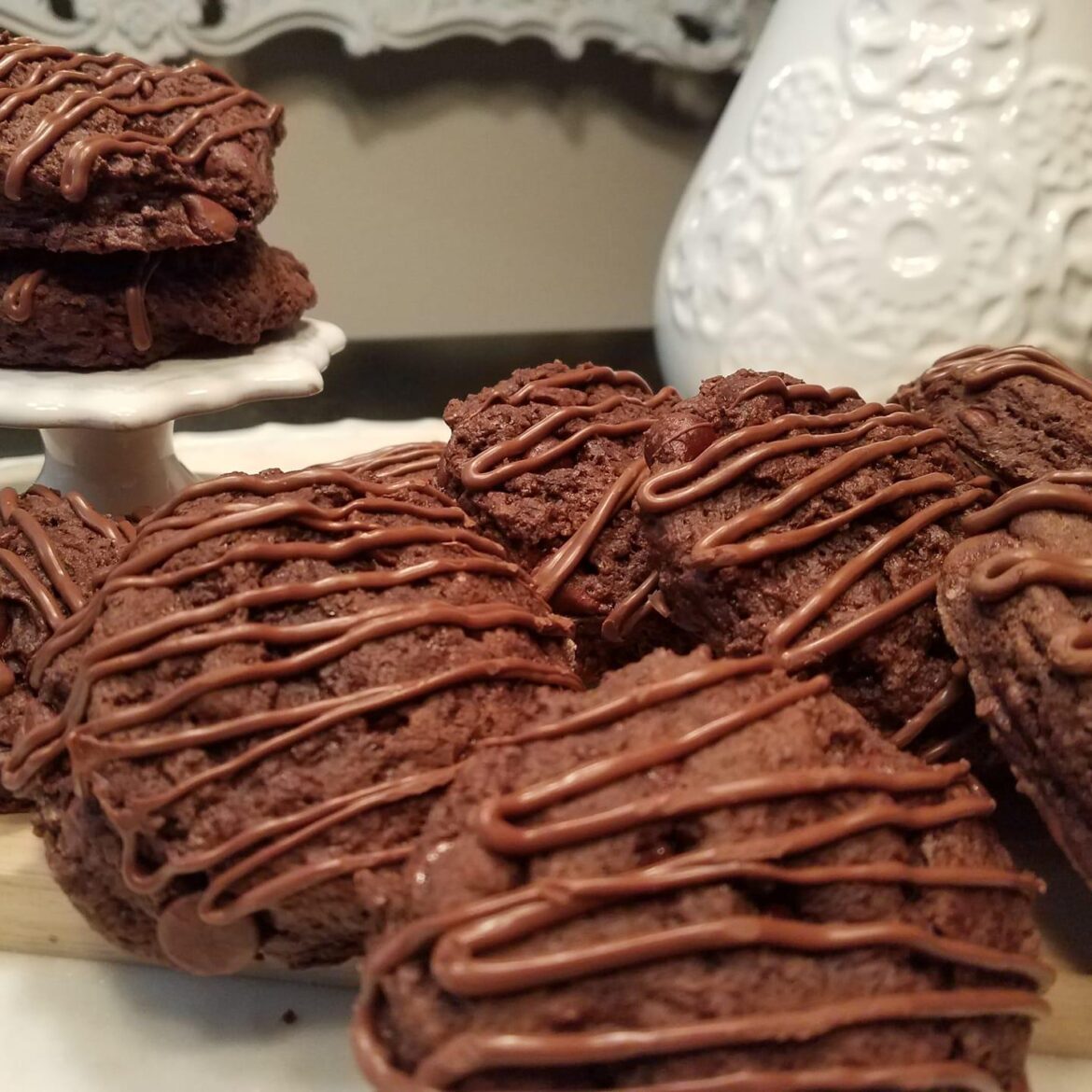 I made these chocolate scones and they came out amazing