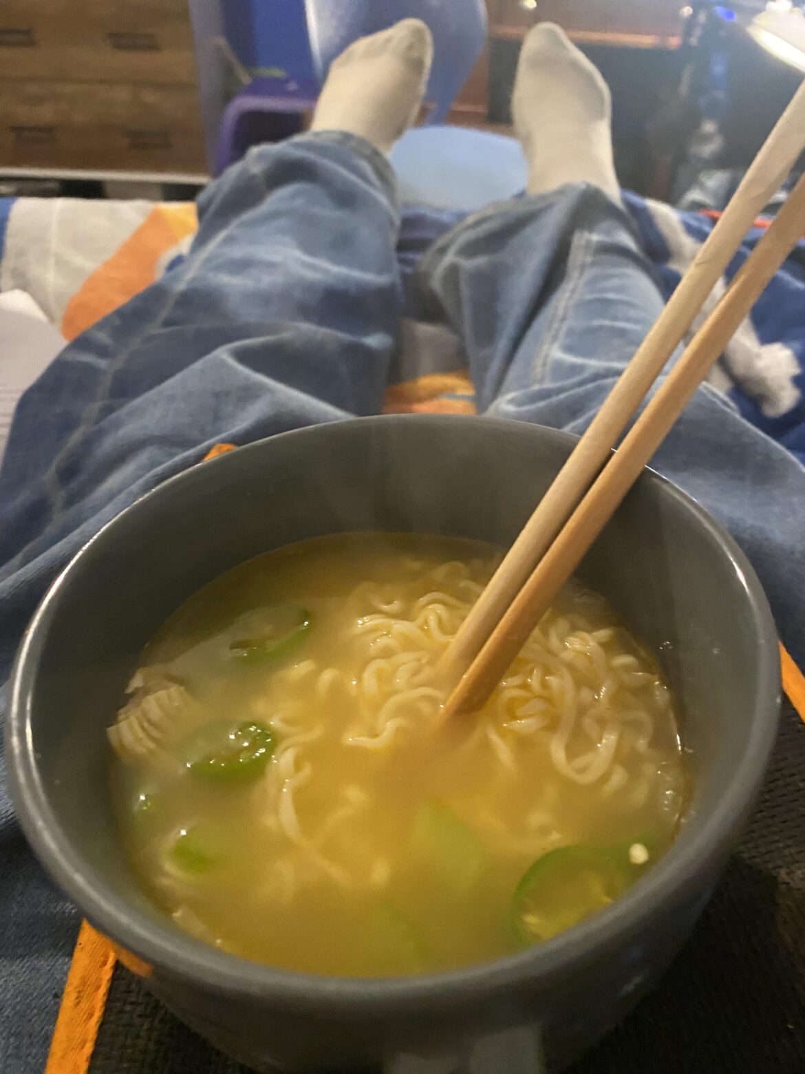 I’m 12 and just made a spicy noodle soup