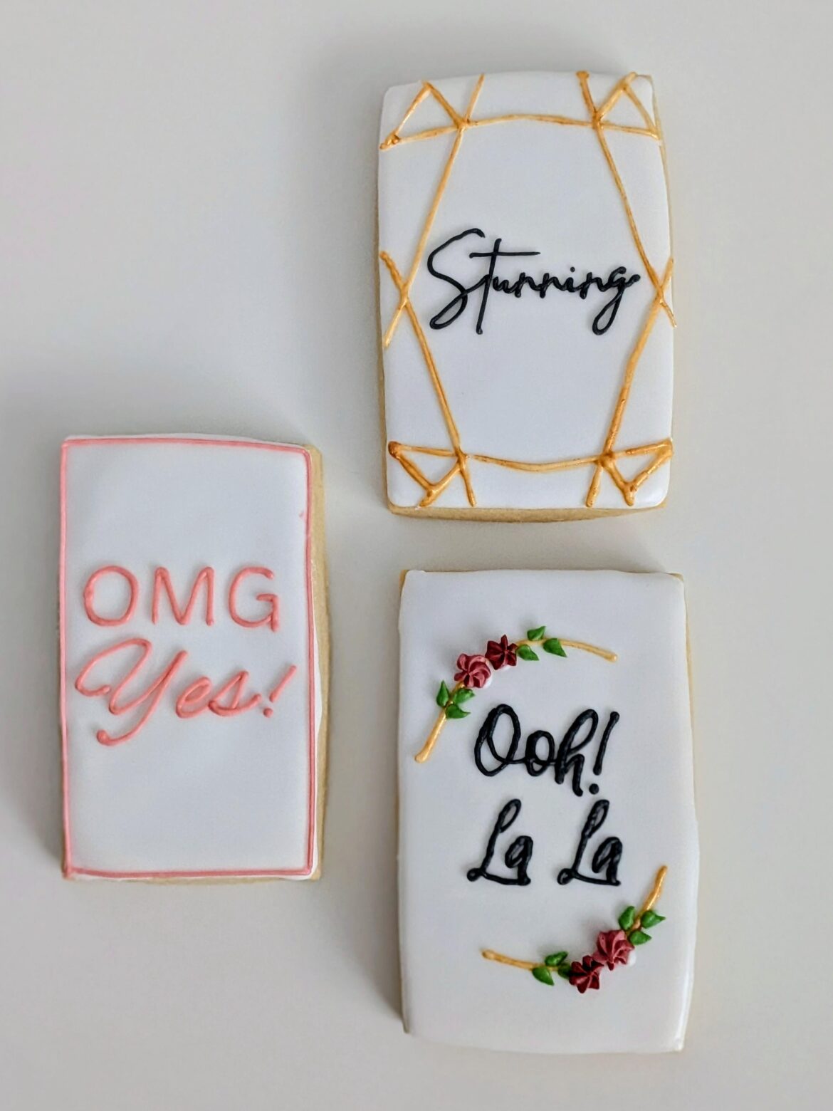 Dress shopping cookies