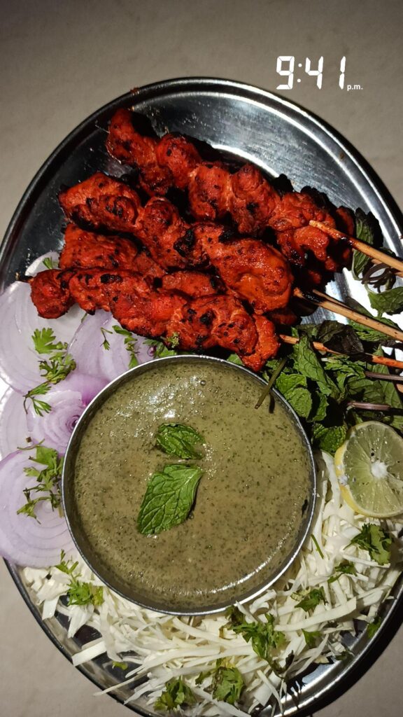 Chicken tikka seekh!!