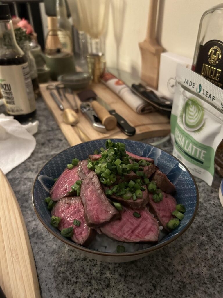 Made a steak rice bowl for dinner
