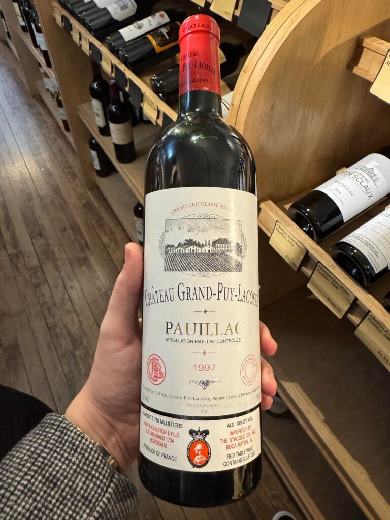 Magical 80$ find in NYC wine shop followed by amazing dinner