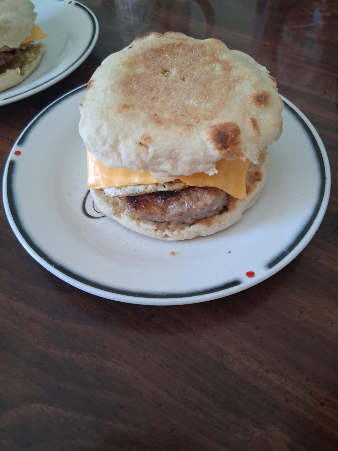 Sausage Egg and Cheese on Muffin