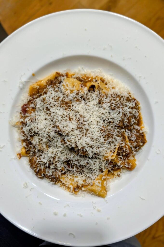 Beef short rib ragu with home made pasta