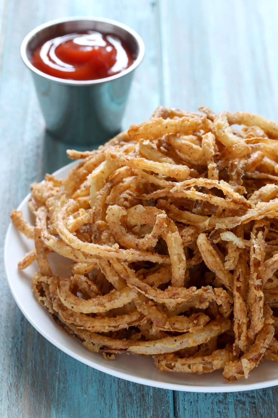 Where to find shoestring onion fries?
