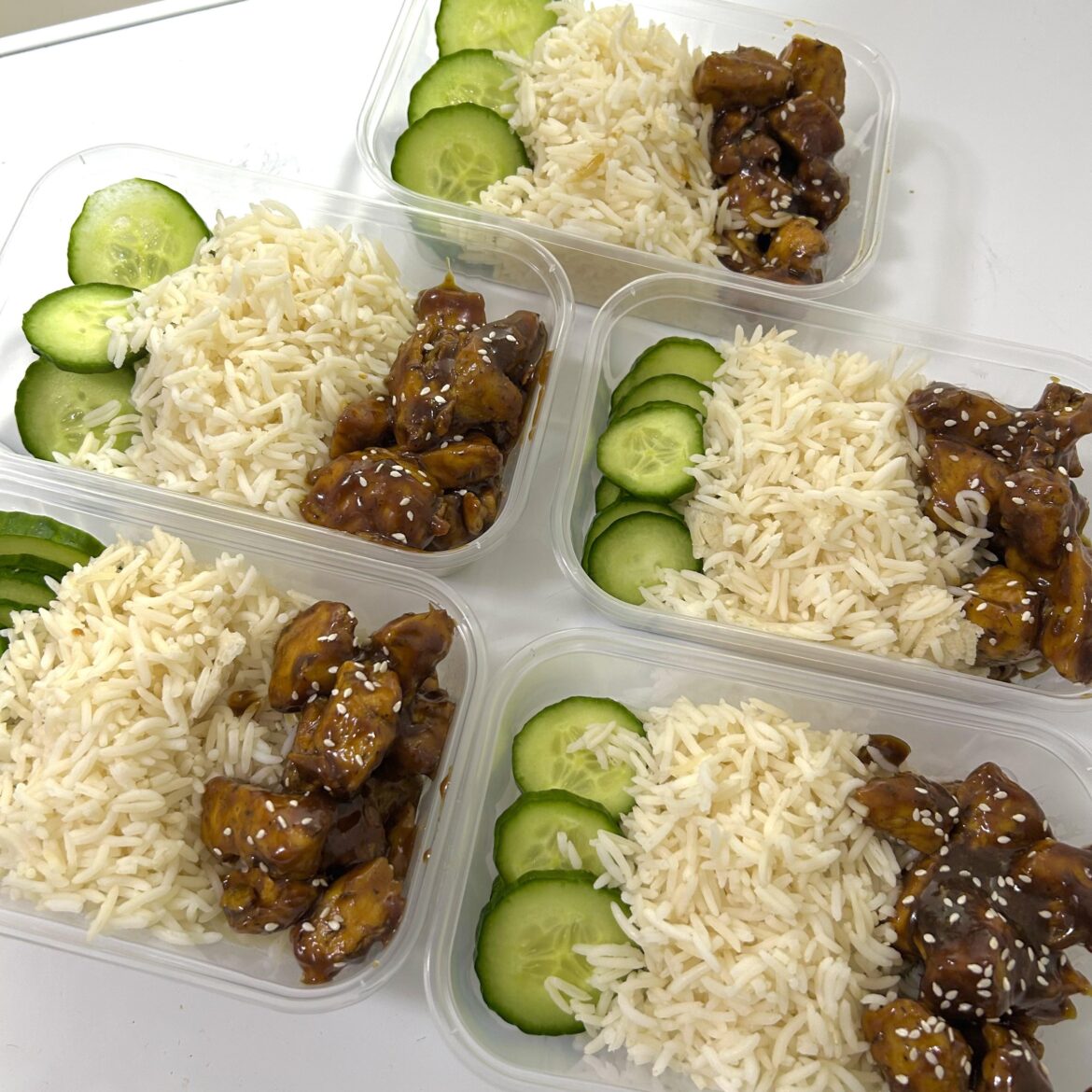 lunch meal prep 🥒 507 calories, 37g protein