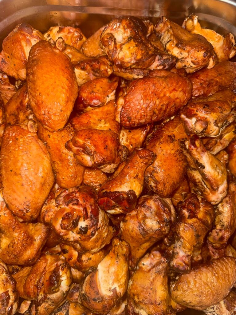 slow smoked wings
