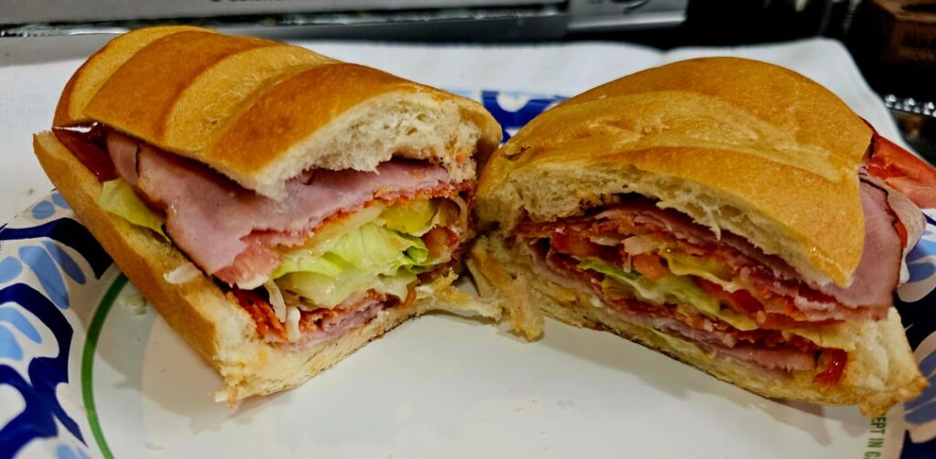 Toasted Italian hoagie
