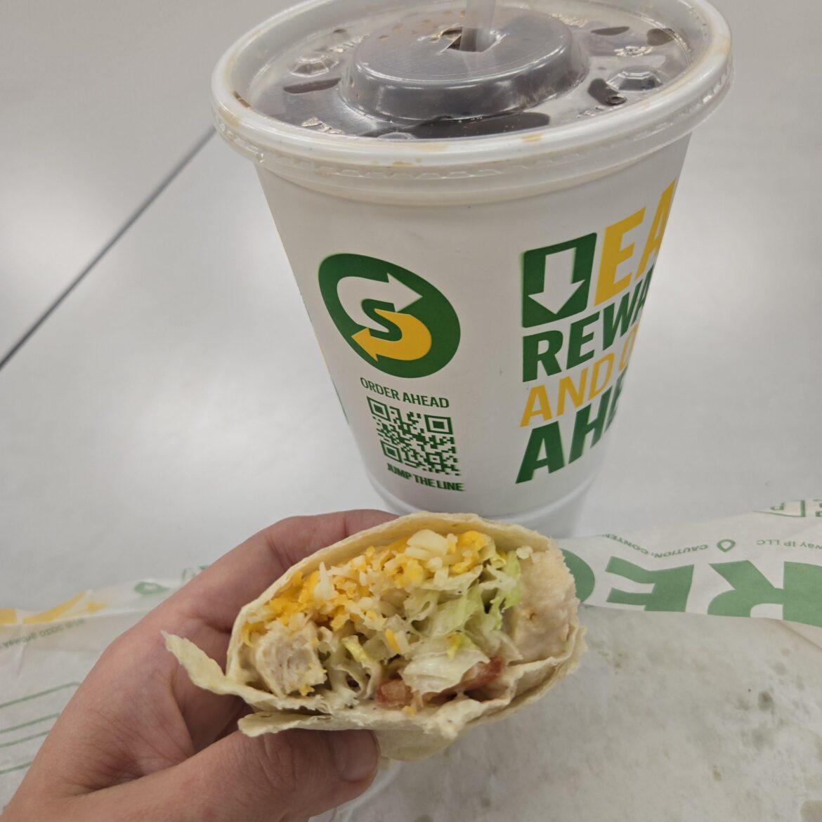 Tried a "Protein Pocket" at Subway 330 calories 24 g protein