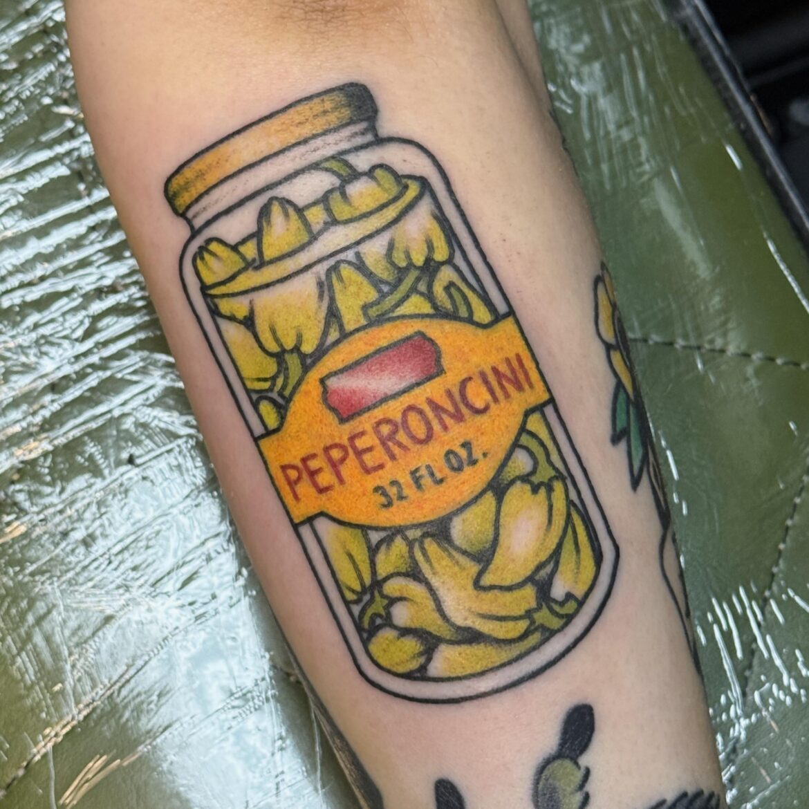 Thought you’d all enjoy the peperoncini tattoo I had the pleasure of making today