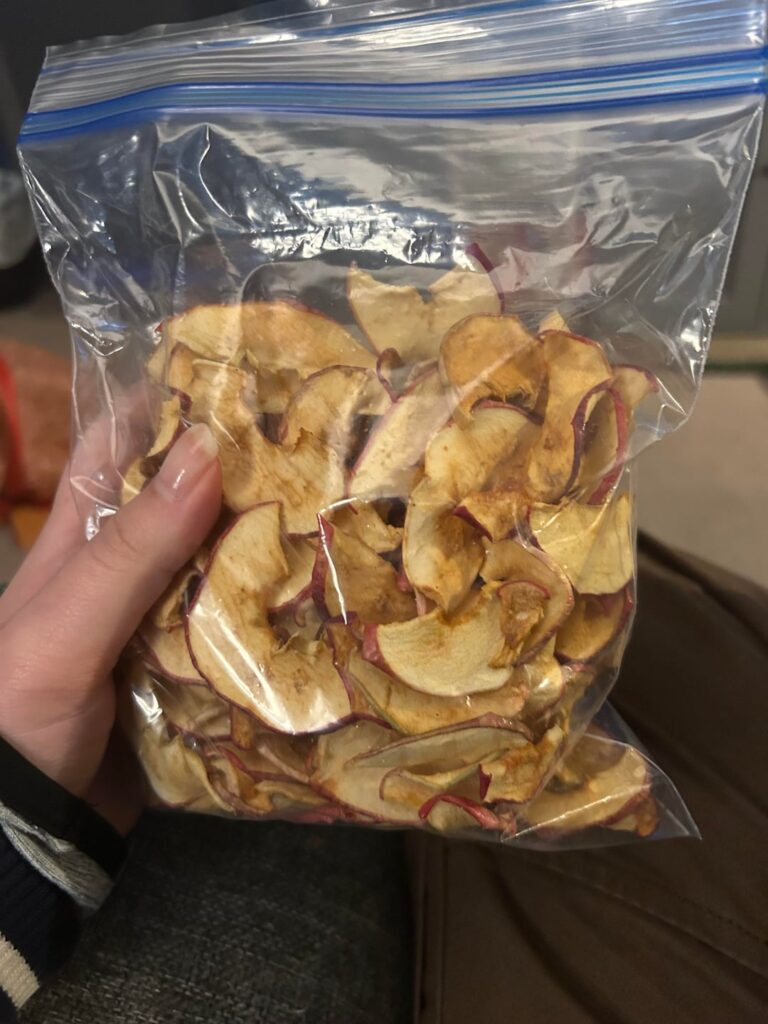this whole bag of dehydrated apples for 250-300 ish? my moms coworker gave them to me as a present