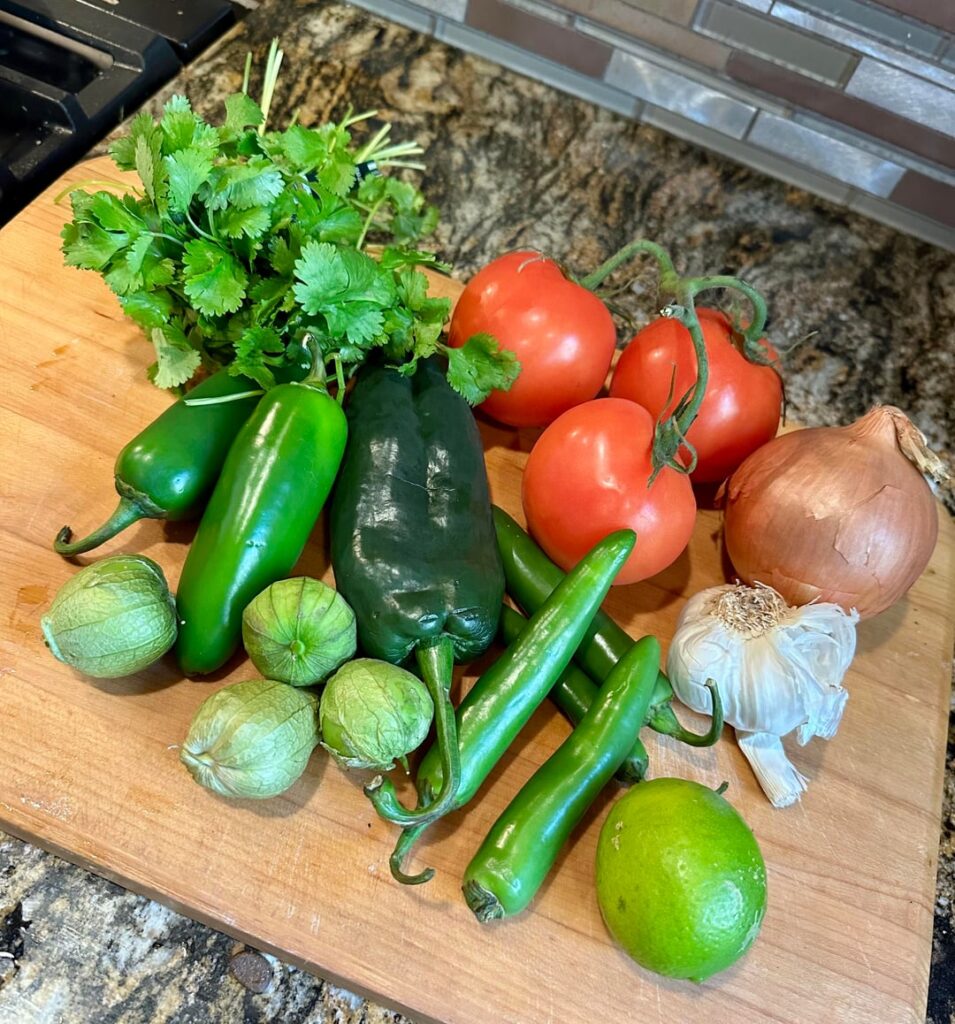 Roasted Salsa Verde - 2 Recipes (Air Fryer Edition)