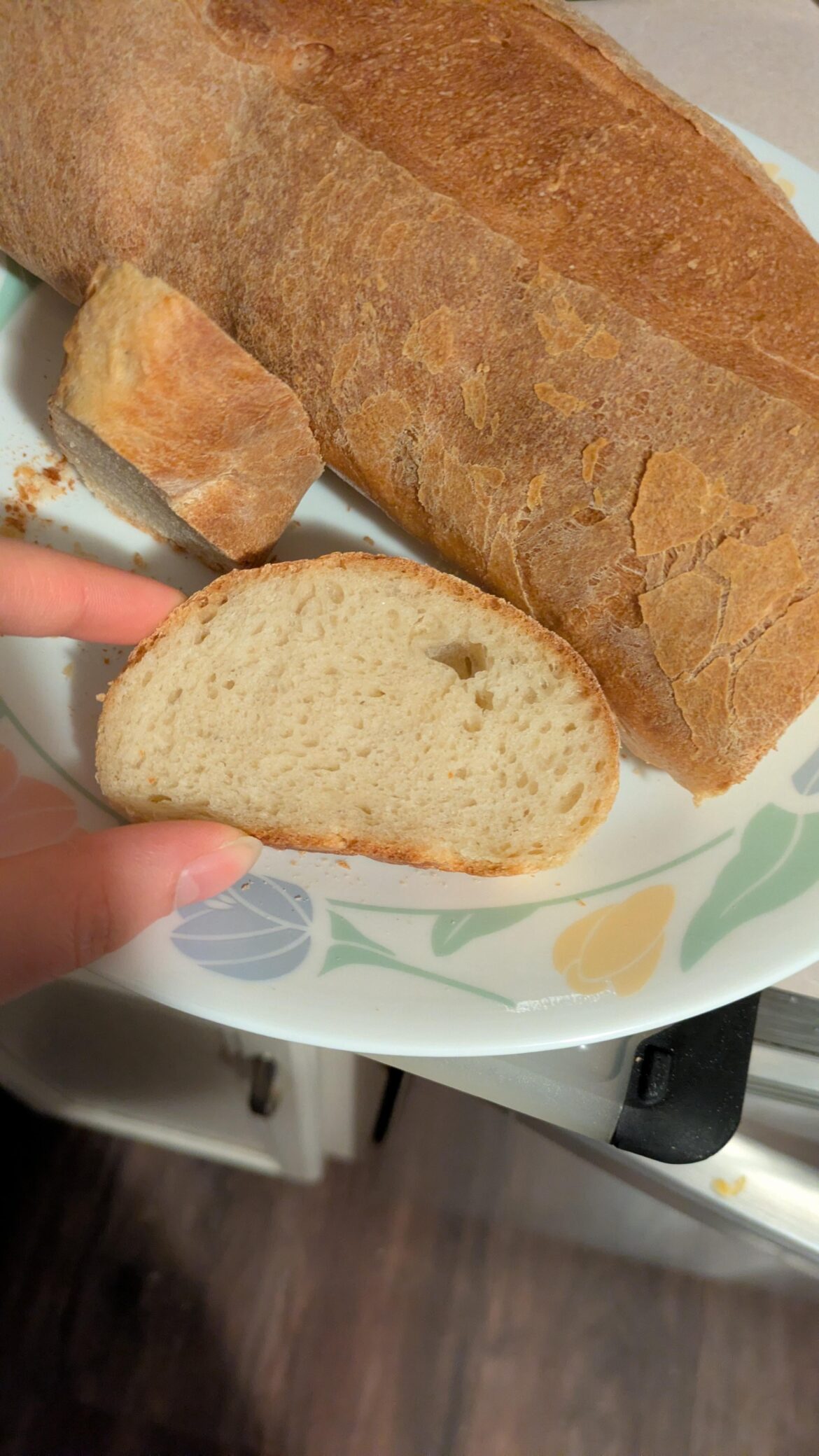 so excited!! this is the best loaf I've ever made so far 🥹