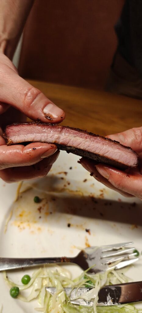 Spareribs, good but not tender.