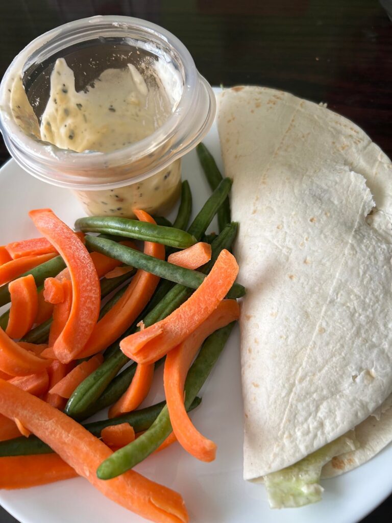 Lunch-400 cals, high protein and fiber