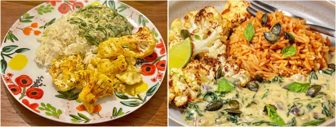 HelloFresh magically colouring noodles and rice