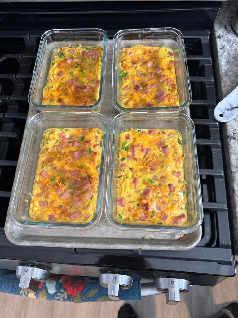 Breakfast for the week and lots of freezer meals!