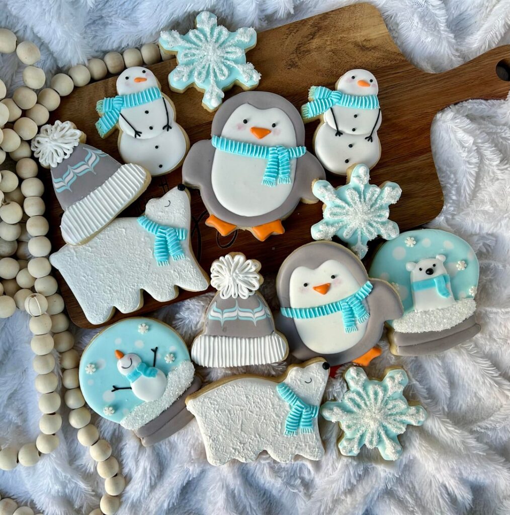 Post Christmas pre valentines January cookies! ⛄️❄️🐧🐻‍❄️