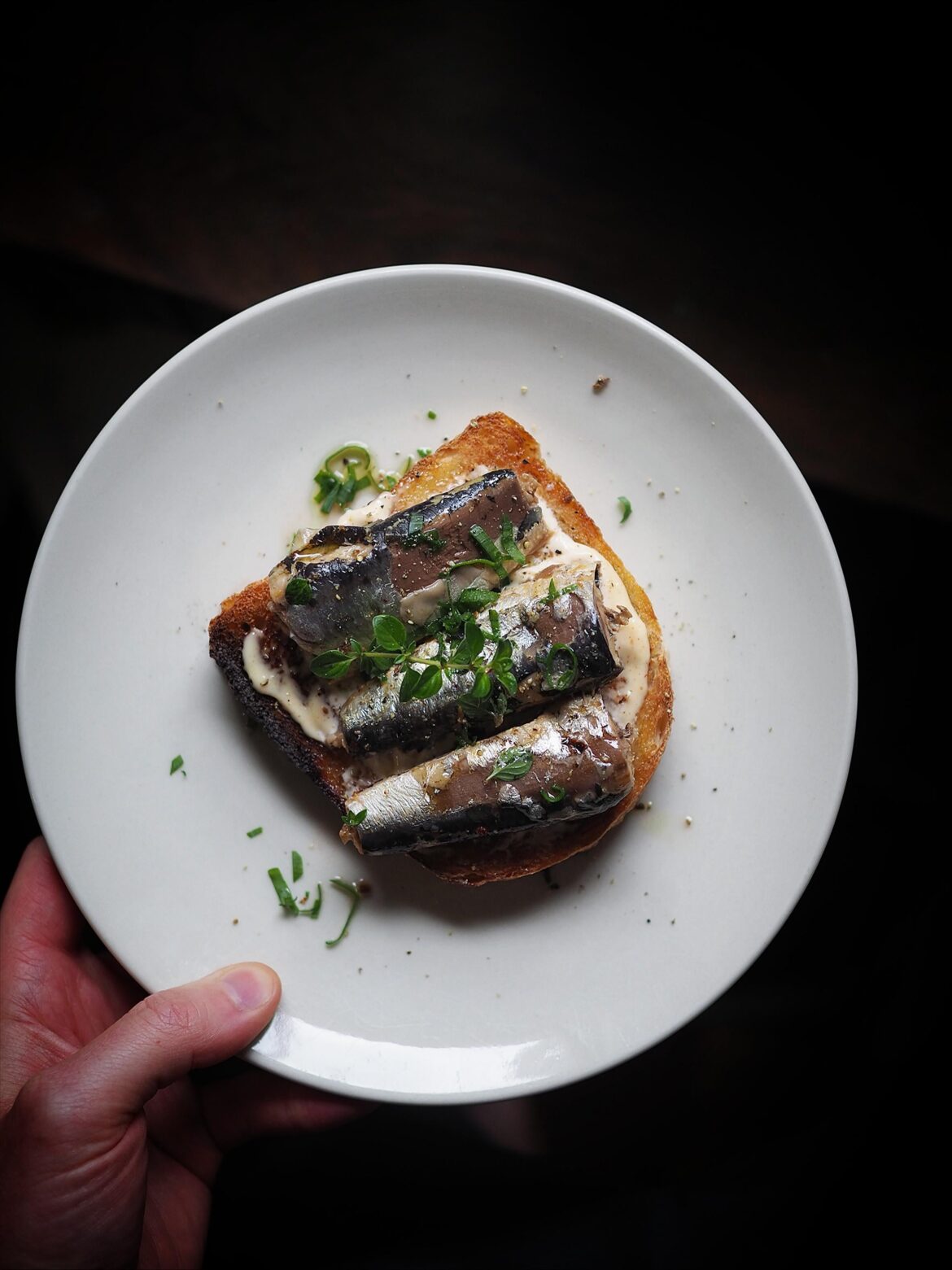 Marinated Sardines on Toast